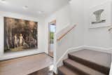 New entry foyer with 1964 painting by William H. Brown and 1984 photograph by Bernd and Hilla Becher
