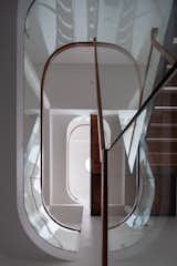 The bending glass handrails