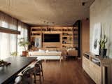 The penthouse with open layout.