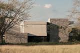 Lateral facade with the presence of the Colima Volcano in the background.