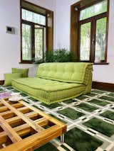 Living Room, Sofa, Sectional, and Bench  Irregularly shaped rooms or unconventional spaces can now be graced with the comfort and style of a Mah Jong sofa, without compromising on functionality or visual appeal.   Photo 1 of 7 in Make Your Own Mah Jong Modular Sofa by Lila and Lin