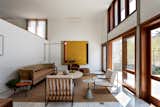 Living Room, Sofa, Coffee Tables, Chair, Terrazzo Floor, and End Tables  Photo 18 of 26 in Casa Brasil by Play Arquitetura