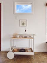 Modern bar cart.