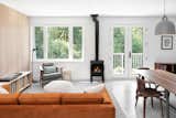 Interior design elements brought colour and more texture to this space.
