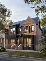 Exterior, A-Frame RoofLine, Brick Siding Material, House Building Type, and Shingles Roof Material DG Advisors Group  Photo 1 of 1 in DG Advisors by Freedes Studio