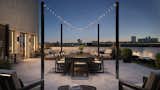 Terrace rendering in the twilight