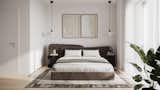 Bedroom rendering in a light color