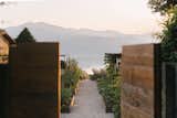 The entry to La Darbia's "orto biologico" and restaurant with lake view.