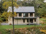 Exterior, House Building Type, A-Frame RoofLine, Green Roof Material, and Tile Roof Material Tesla solar tile roof  Photo 9 of 14 in The Overlook by Emily Iason