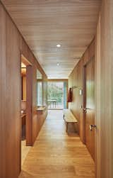 Hallway and Medium Hardwood Floor The entrance area overlooking one of the three terraces with a view of the historic park.  Photo 1 of 21 in Penthouse in a Park by SHIRVANI & OESTERLE