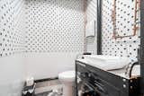 1st floor bathroom that you access through the wine wall area 