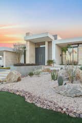 Facade blending with the desert.