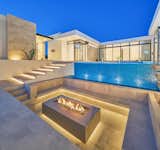 Firepit, weeping wall, infinity edge. 