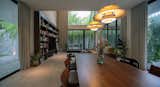 Living Room surrounded by lush landscape