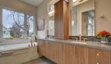 Bath Room, Wall Lighting, Drop In Sink, and Ceiling Lighting  Photo 7 of 13 in Infill Contemporary Home by J Christopher Architecture