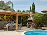 Landscape. 
View of the recreation area and the pool.