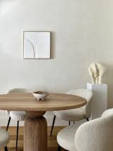 Dining Room, Table, and Chair Details of the minimalistic decor.  Photo 9 of 20 in Charming apartment with a touch of Bali's serenity by Maria Ushakova by Anna Maria Abara