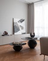 Living Room Fragment of the living room.  Photo 4 of 18 in Apartment in a minimalist style in Moscow by Anna Maria Abara