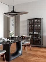 Kristalia dining table, BoConcept display cabinet  Search “boconcept” from Apartment in a minimalist style in Moscow