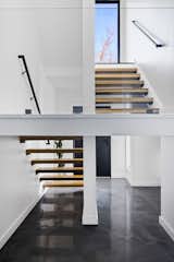 Staircase, Wood Railing, Wood Tread, and Glass Railing  Photo 7 of 12 in Hardwood House by Cipriani Studios