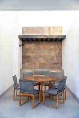 Dining Room, Ceiling Lighting, Chair, Porcelain Tile Floor, and Table  Photo 7 of 29 in Casa Punta Azul by Erika Lin