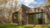 Exterior, Wood Siding Material, and House Building Type A masterpiece of dimensions, the 2,750 square foot property is designed with an arrangement of volumes that gracefully split, rotate, and converge.   Photo 8 of 12 in Seelbach Lane Residence by JSDnA