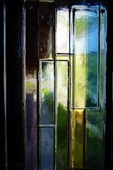 Entrance door stained glass