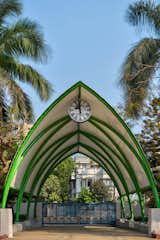 Tensile roof at the main entrance of Jogger's Park