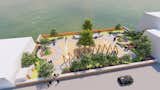 Rendered aerial view of Bandstand Park 1