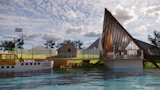 The proposed pavilions act as a pause point for visitors to admire the beauty of Easdale.