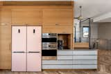 Pink Smeg refrigerator