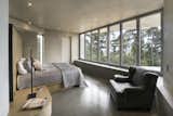 Primary suite showing custom built bed with integrated side tables