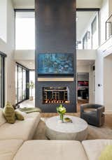 Modern fireplace design.