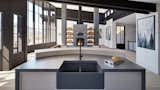 Kitchen Island and Living Room