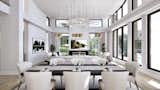 Great Room, Dining Area, Living Room, Modern Fireplace