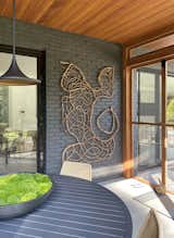 screened in porch with Jay Sylvester Assemblage 72" x 48"