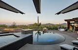 Outdoor, Hardscapes, Large Pools, Tubs, Shower, Concrete Patio, Porch, Deck, Large Patio, Porch, Deck, Desert, Back Yard, and Infinity Pools, Tubs, Shower Architectural detail of circular pool.  Photo 14 of 18 in Curve Appeal by Tate Studio Architects