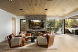 A cozy space for family game nights on the lower level.