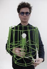 Jaro Kose with "I am not a robot" Green lamp