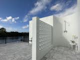 Outdoor Shower w/Breeze Block Privacy Wall