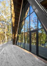 Outdoor, Wood Patio, Porch, Deck, and Trees  Photo 5 of 10 in A-Framing The View by Mitchell Wall Architecture & Design