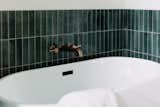 Bath Room, Freestanding Tub, and Porcelain Tile Wall  Photo 4 of 13 in Clean lines with a retro spin by Jill Lamphier