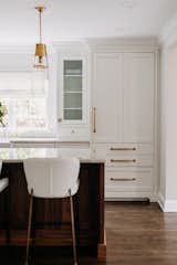 Reeded and paneled cabinetry