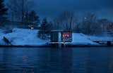 HOTSPOT by Oslo Works Ice cold night baths at winter time.  Photo 14 of 16 in HOTSPOT for cool sauna communities by Per Asbjørn Risnes Jr.