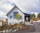 Front elevation with on-grade access for the wheelchair.