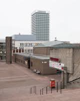 East/ North facades (church/ library/ entrance to Skärholmen Centre in front)