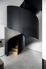 Staircase and Wood Tread  Photo 3 of 16 in Death Star Loft by RAAD Studio
