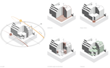 diagrams of proposed spatial layout