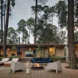 The house seeks to live un the forest as an extention of its context.