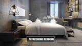 Bedroom, Dresser, Night Stands, Floor Lighting, Bed, Table Lighting, and Wardrobe Refreshing Bedding  Search “bedding”